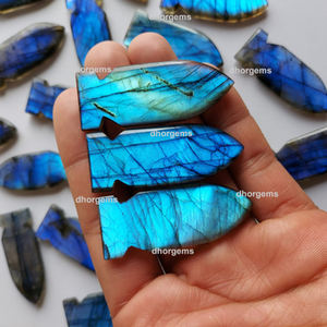 Cabochon de labradorite bleue 100 % naturelle de haute qualité, pierre précieuse en vrac, pierre de guérison populaire, approvisionnement en gros - Product Image 2