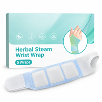 Enveloppement chauffant pour poignet à la vapeur, patch corporel pour usage quotidien, 5 pièces par boîte, OEM ODM, étiquette personnalisée, marque privée, vente en gros, stock disponible
