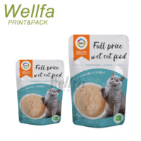 Fabricant de plastique ALOX KPET Fermeture à glissière refermable Dog Snack Pet Stand Up Pouch Animal Feed Cat Food Packaging Bag