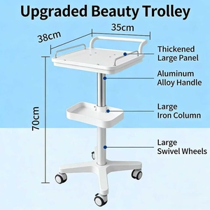 Carrito Pequeño para Equipos de Belleza, Específico para Salones de Belleza, Base para Burbujas Pequeñas, Soporte Móvil para Herramientas, Estante de Almacenamiento - Product Image 5