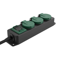 Multiprise de bureau multifonctionnelle IP44 à 3 prises Schuko 16A, très vendue