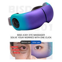Masseur oculaire Bluetooth avec airbag, vibration, compresse chaude, musique pour le sommeil, pliable, rechargeable par USB, 1200 mAh, REATEN MED RB-301 pour les yeux