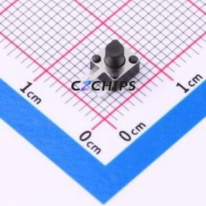 TSC08-CBW1EH5.0 Tactile Switch Through hole-3P,4.5x4.5mm Switch Single Pole Single Throw Round Button 1.8N Right Angle Insert - Product Image 1