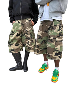 <span class=keywords><strong>Pantaloncini</strong></span> Cargo da <span class=keywords><strong>Uomo</strong></span> in Cotone Personalizzati, Stile Vintage, Stampa Camouflage, <span class=keywords><strong>Bermuda</strong></span> Larghi Estivi - Product Image 2
