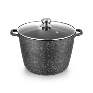 Casseroles à soupe en aluminium moulé sous pression de haute qualité, revêtement céramique antiadhésif classique, fond à induction, couvercle en aluminium, compatibles lave-vaisselle - Product Image 1