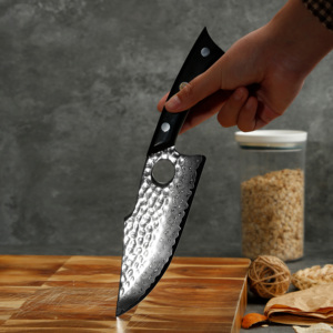 Cutelo de carne de aço damasco alto carbono, faca de descascar, feito à mão, desossar, utensílios de cozinha, faca de chef de cozinha, acampamento