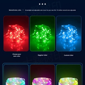 Smart Flexible RGB IP65 LED RGB DIY Decoration <b>Light</b> <b>String</b> 5V USB Outdoor with App/Remote Control for Christmas Holiday - Product Image 5