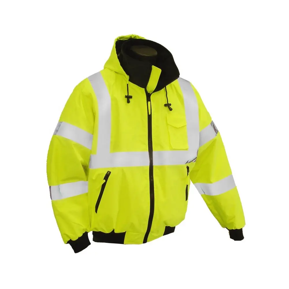 हाय विज़ जैकेट रेनकोट बारिश जैकेट निविड़ अंधकार सुरक्षा वस्त्र संरक्षण के लिए