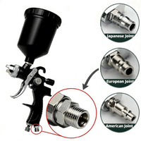 Pistol Semprot HVLP Profesional 1.4mm/1.7mm/2.0mm - Hemat Cat dengan Overspray Rendah, Efisiensi Tinggi untuk Bodi Mobil & Furnitur Kayu