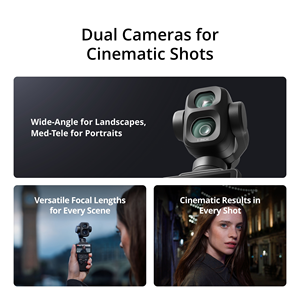 Cámara <span class=keywords><strong>con</strong></span> Gimbal de Doble Lente Osmo Pocket 4P, CMOS de 1 Pulgada, 4K 240fps, Vlog, Teleobjetivo de 60 mm, <span class=keywords><strong>Zoom</strong></span> Óptico 3X, D-Log 2 de 10 Bits, Dinámico de 17 Stops - Product Image 3