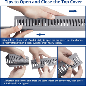 Canaleta de Cable eléctrico de PVC sólido de montaje en superficie directo de fábrica 40*40mm conductos de cableado de pared sólida para gestión de cables - Product Image 5