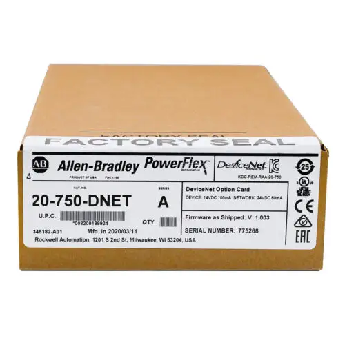 20-750-DNET Brand New PowerFlex 750-Series DeviceNet Option Card 20-750-DNET