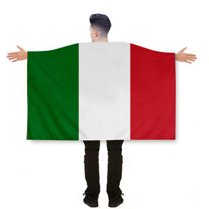 Bandera Italiana 2026 de 3x5 pies, Bandera de Fútbol para Exteriores, Banderas para Fanáticos del Equipo Italiano, Bandera Corporal Italiana, Funda para Coche Italiana - Product Image 3