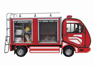 <span class=keywords><strong>Camion</strong></span> de pompiers électrique à réservoir d'eau de 2 tonnes et 2 places AW5026FF pour les opérations de sauvetage incendie - Product Image 2