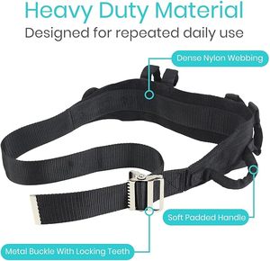 Cinturón de Transferencia de Pacientes Personalizado con Asas, Hebilla Metálica de Liberación Rápida para Uso Geriátrico, de Enfermería y Fisioterapia Bariátrica - Product Image 2