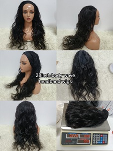 Letsfly Pelucas de Cabello Natural Baratas 9A Personalizadas con Diadema, 100% Cabello Humano Liso, Ondulado, Rizado, Pelucas Largas - Product Image 6