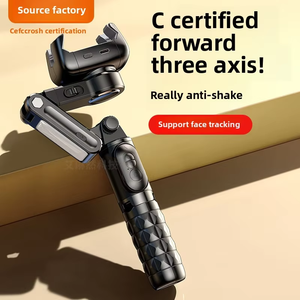 Q18 360 grados giratorio antivibración retráctil estabilizador de mano trípode de escritorio cara seguimiento PTZ soporte para teléfono Selfie Stick - Product Image 5