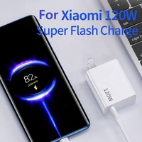 Pengisi Daya USB Xiaomi 120W BARU Quick Charge 3.0 untuk iPhone Redmi Xiaomi 13 Samsung Ponsel Pengisi Daya Cepat Adaptor Pengisi Daya Dinding