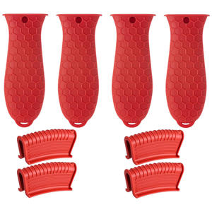 Protector de silicona para mangos de sartenes de hierro fundido, soporte de silicona para mangos de ollas calientes - Product Image 1