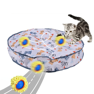 Jouet pour chat Lynpet en tissu Oxford, anti-anxiété, nouveau design, motif personnalisé, activation par le mouvement, chantant, <span class=keywords><strong>jeu</strong></span> de cache-cache, capture de <span class=keywords><strong>souris</strong></span> - Product Image 1