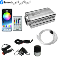 Premium Auto-Dachhimmel LED-Sternenhimmel APP-Fernbedienung RGBW Leuchtende Glasfaser Dimmbare Sternenlicht-Dekorationssets für Autoinnenräume