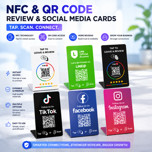 Tarjeta NFC de Google de 13.56 MHz, Tarjeta NFC Comercial <span class=keywords><strong>para</strong></span> Redes Sociales, Tarjeta Programable de Radiofrecuencia con Código QR <span class=keywords><strong>para</strong></span> Redes Sociales - Product Image 3