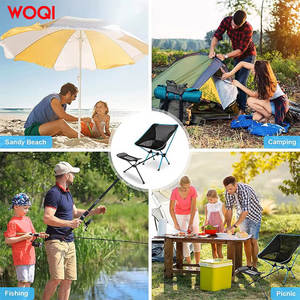 เก้าอี้แคมป์ปิ้งพับได้ Woqi สีน้ำเงิน พร้อมที่พักเท้า ดีไซน์กะทัดรัด น้ำหนักเบา เหมาะสำหรับชายหาด - Product Image 2