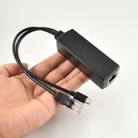 Injecteur/Switch PoE Actif Gigabit Micro USB Ethernet 48V vers 12V/5V 2.4A 10/100/1000Mbps