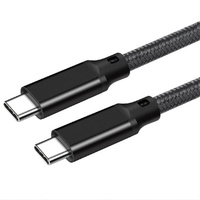 Kabel USB 3.1 Nylon Braided Tipe C Male ke Male 100W PD 5A Pengisian Cepat Kabel Data
