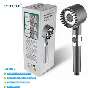 Testa doccia calda in vendita con soffione doccia ad alta pressione portatile Super forte doccia a pioggia - Product Image 5