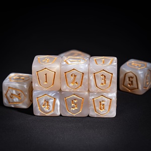 Acrylic 16mm vuông đa diện lá chắn mô hình xúc xắc trong kho tùy chỉnh Hội Đồng Quản trị trò chơi xúc xắc cho D & D với con Rồng & ngục tối Chủ Đề - Product Image 5