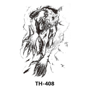 Autocollants de tatouage animaux totemiques premium 210x148mm, manchon de tatouage animal pour hommes - Product Image 6