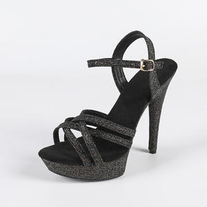 Nouvelles <span class=keywords><strong>sandales</strong></span> romaines sexy pour femmes, en microfibre imperméable, à talon fin et très haut, avec fermeture à boucle, pour l'été - Product Image 6