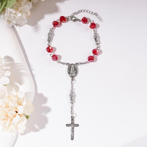 Rosario de coche verde de <span class=keywords><strong>San</strong></span> <span class=keywords><strong>Judas</strong></span> para espejo retrovisor plata Virgen María Cruz bendición colgante <span class=keywords><strong>San</strong></span> <span class=keywords><strong>Judas</strong></span> <span class=keywords><strong>Tadeo</strong></span> pulsera Rosario - Product Image 4