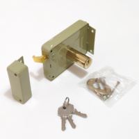 Home Door Safe Lock Hardware Security Night Latch Anti-Thief Door Rim Lock