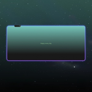 CZFIT High Quality Gradient Luminous Desktop Pad, Thickened Luxury <b>Computer</b> Office Pad, Multifunctional Luminous Wear-resistant - Product Image 3