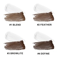 Gel fixateur de sourcils transparent 2-en-1 OEM, végétalien, à base de plantes, résistant à l'eau, à la transpiration et aux bavures, teinture longue durée pour sourcils, marque privée