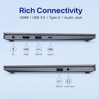 Ordinateur portable 15,6 pouces FHD IPS flambant neuf avec processeur AMD 3020C, 8 Go de RAM DDR4, SSD 256 Go, Windows 11 Pro pour les entreprises et l'éducation