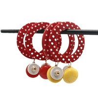 Boucles d'oreilles vintage à pois ludiques, nouveau design, personnalité tendance, simples, élégantes, polyvalentes, diverses boucles d'oreilles, accessoires de charme