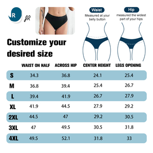 Slip in maglia a vita media tinta unita per ragazze adolescenti, taglio alto, in Spandex/Cotone, 4 strati, anti-perdita, assorbente, ad asciugatura rapida, per gamba sinistra - Product Image 5