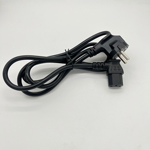 Cable de alimentación ENEC KEMA Euro Schuko negro de 1m con ángulo recto C13 de 3G * 1, 5 mm2 - Product Image 2