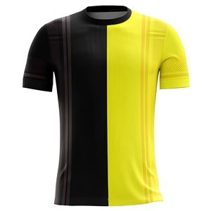 Camiseta de Fútbol Personalizada por Sublimación para Hombre, con Bloques de Color, Manga Corta, Cuello Redondo, Absorbe la Humedad, Transpirable, Ajuste Atlético, para Todas las Temporadas - Product Image 1