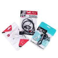 Kantong Kemasan Plastik Produk Elektronik Kantong Zipper Digunakan untuk Mengemas Earphone dan Kabel Data Kantong Kemasan Kustom