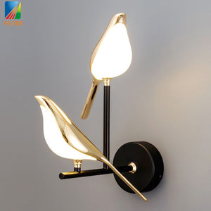 Applique murale double LED modèle oiseau pie, éclairage d'intérieur pour cuisine, chevet, chambre et salon - Product Image 3