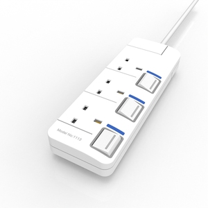 VEBAN <strong>Extension</strong> Cord 2M Power Strip Black <strong>Extension</strong> Lead 3 Way <strong>Plug</strong> <strong>Socket</strong> <strong>Extension</strong> Cable UK <strong>Plug</strong> for Household Appliance - Product Image 6