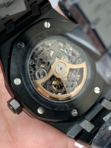 Reloj Automático de Lujo APS Factory Skeleton 15407ST Cal.3132 - Caja Octogonal de Cerámica Negra, Movimiento Mecánico de Alta Precisión - Product Image 5