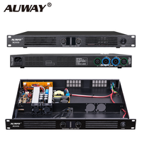 Amplificateur de puissance numérique 1U 350W 2 canaux classe D, amplificateur audio professionnel, montage en rack 19'', amplificateur de haut-parleur passif 4 ohms 550Wx2