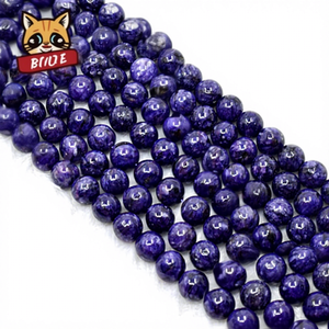 Hebras de cuentas redondas de charoita de calidad superior, superventas, para la fabricación de joyas del fabricante indio a precio competitivo - Product Image 1