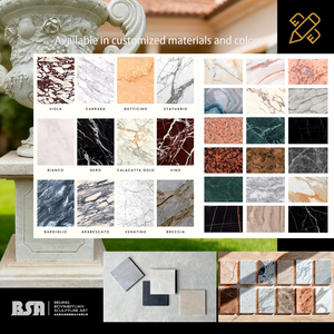 กระถางดอกไม้สวนหินอ่อนขนาดใหญ่สำหรับสวนด้วยมือแบบดั้งเดิมโรมัน - Product Image 3