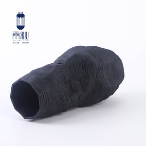 <span class=keywords><strong>Vaso</strong></span> in Ceramica <span class=keywords><strong>Nero</strong></span> a Spirale Stampato in 3D, Portafiori Minimalista per Arredamento Casa, Vendita all'Ingrosso per Soggiorno, Mobile TV, Ornamento da Tavolo - Product Image 4